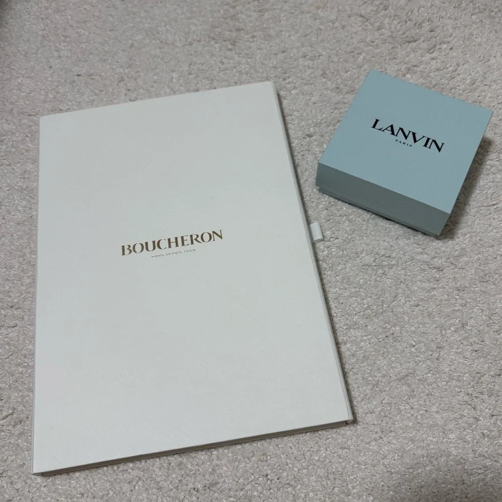 Boucheron Flat Box and Lanvin Blue Box